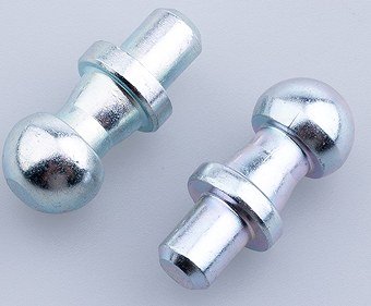 Custom ball studs with threaded mounting ends