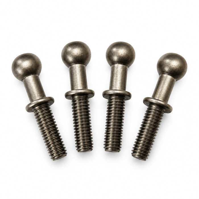 Four ball-head socket screws, M6, for furniture