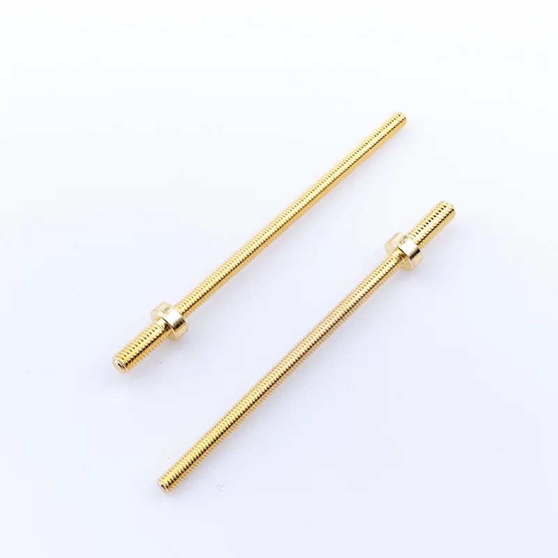 custom brass double end stud bolts