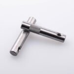 Custom CNC Machined Stainless Steel Motor Shaft Knurled Dowel Pins with Hole